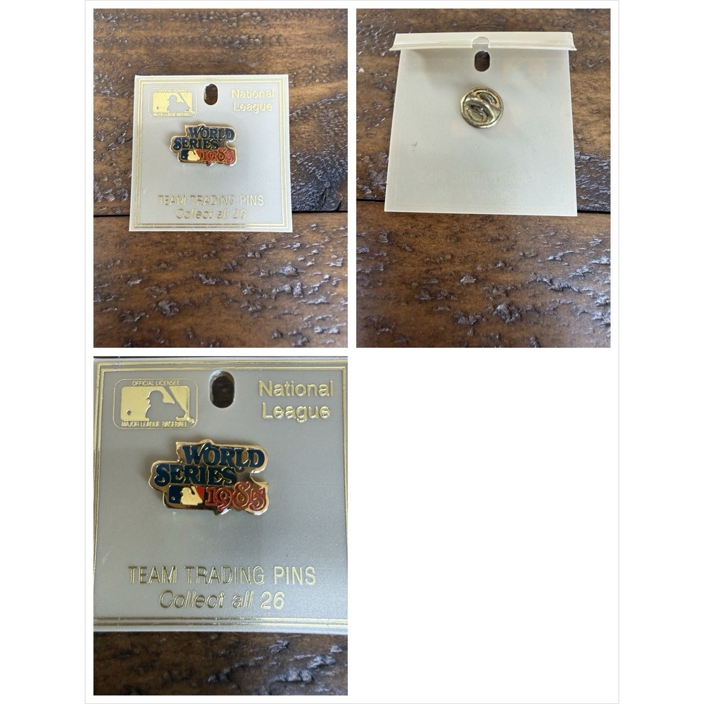 1985 World Series Pin  MLB World Series 1985 Peter David Team Trading Pins